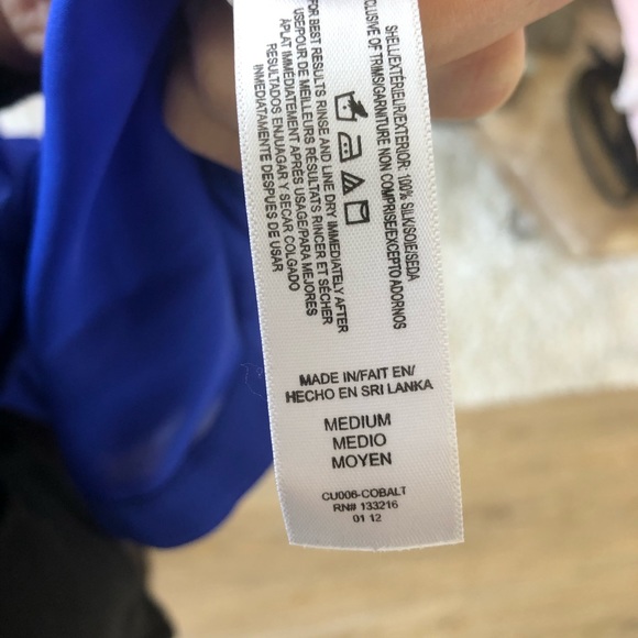 Long Silk Purple/Blue Dress with Snap Buttons - Picture 8 of 8